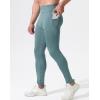 imageNELEUS Mens Dry Fit Compression Baselayer Pants Running Tights Leggings with Phone Pocket6109 2 Pack blackGreygreen