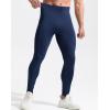 imageNELEUS Mens Dry Fit Compression Baselayer Pants Running Tights Leggings with Phone Pocket6109 2 Pack blackGreygreen