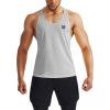 imageNELEUS Mens Workout Running Tank Top Sleeveless Gym Athletic Shirts5080 BlackGreyNavy Blue 3 Pack