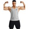 imageNELEUS Mens Workout Running Tank Top Sleeveless Gym Athletic Shirts5080 BlackGreyWhite 3 Pack