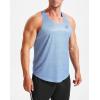 imageNELEUS Mens Workout Running Tank Top Sleeveless Gym Athletic Shirts5081 Olive GreenNavy BlueLight Blue 3 Pack
