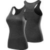 imageNELEUS Womens 3 Pack Compression Base Layer Dry Fit Tank Top04 BlackGreyBlackish Green 3 Pack