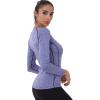 imageNELEUS Womens 3 Pack Compression Shirts Long Sleeve Yoga Athletic Running T Shirt8021 Blue purple pink