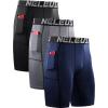 6087 Black/Grey/Navy 3 Pack