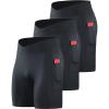 6115 Black/Black/Black  3 Pack