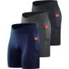 6115 Black/Grey/Dark Navy  3 Pack
