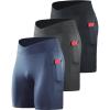 6115 Black/Grey/Navy Blue  3 Pack