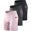 6115 Black/Grey/Pink  3 Pack