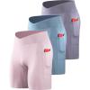 6115 Pink/Purple/Blue  3 Pack