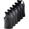 imageNELEUS Mens Workout Running Tank Top Sleeveless Gym Athletic Shirts6 PackBlack3pcs grey3pcs