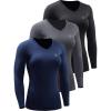 V-neck: Black/Grey/Navy Blue 3 Pack