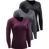V-neck: Black/Grey/Red 3 Pack