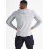 imageNELEUS Mens Dry Fit Athletic Shirt Workout Running Long Sleeve Shirts with Hoods5071 Dark GreyLight Grey 2 Pack