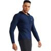 imageNELEUS Mens Dry Fit Athletic Shirt Workout Running Long Sleeve Shirts with Hoods5071 Dark GreyNavySlate Grey 3 Pack