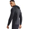 imageNELEUS Mens Dry Fit Athletic Shirt Workout Running Long Sleeve Shirts with Hoods5071 Dark GreyNavySlate Grey 3 Pack