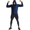 imageNELEUS Mens Dry Fit Athletic Shirt Workout Running Long Sleeve Shirts with Hoods5071 Navy BlueRed 2 Pack