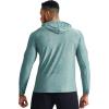 imageNELEUS Mens Dry Fit Athletic Shirt Workout Running Long Sleeve Shirts with Hoods5071 NavyLight GreyLight Green 3 Pack