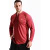 imageNELEUS Mens Dry Fit Athletic Shirt Workout Running Long Sleeve Shirts with Hoods5147 BlackGreyRed 3 Pack