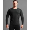 imageNELEUS Mens Dry Fit Long Sleeve Athletic Running Shirts5060 BlackGreyBaby Blue 3 Pack
