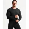 imageNELEUS Mens Dry Fit Long Sleeve Athletic Running Shirts5060 BlackGreyBlackish Green 3 Pack