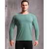 imageNELEUS Mens Dry Fit Long Sleeve Athletic Running Shirts5060 BlackGreyBlackish Green 3 Pack