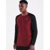 imageNELEUS Mens Dry Fit Long Sleeve Athletic Running Shirts5073 2 Pack dark GreyRed