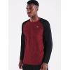 imageNELEUS Mens Dry Fit Long Sleeve Athletic Running Shirts5073 2 Pack navy BlueRed