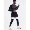 imageNELEUS Mens Dry Fit Long Sleeve Athletic Running Shirts5073 2 Pack slate GreyDark Grey