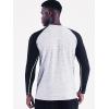 imageNELEUS Mens Dry Fit Long Sleeve Athletic Running Shirts5073 Dark GreyRedLight Grey 3 Pack