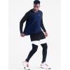 imageNELEUS Mens Dry Fit Long Sleeve Athletic Running Shirts5073 NavySlate GreyLight Grey 3 Pack