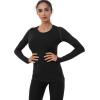 imageNELEUS Womens 3 Pack Athletic Compression Long Sleeve T Shirt Dry Fit03 3 Pack Black