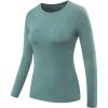 imageNELEUS Womens 3 Pack Athletic Compression Long Sleeve T Shirt Dry Fit03 PinkPurpleBlackish Green 3 Pack