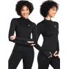 imageNELEUS Womens 3 Pack Athletic Compression Long Sleeve T Shirt Dry Fit05 BlackBlackBlack 3 Pack