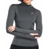 imageNELEUS Womens 3 Pack Athletic Compression Long Sleeve T Shirt Dry Fit05 BlackGreyWhite 3 Pack