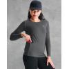 imageNELEUS Womens 3 Pack Athletic Compression Long Sleeve T Shirt Dry Fit8075 BlackGreyBlue 3 Pack