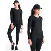 imageNELEUS Womens 3 Pack Athletic Compression Long Sleeve T Shirt Dry Fit8075 BlackGreyRed 3 Pack