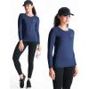 imageNELEUS Womens 3 Pack Athletic Compression Long Sleeve T Shirt Dry Fit8075 RedBlueNavy Blue 3 Pack