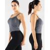 imageNELEUS Womens 3 Pack Athletic Compression Tank Top with Sport Bra Running Shirt8088 BlackGreyRed