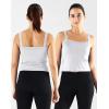 imageNELEUS Womens 3 Pack Athletic Compression Tank Top with Sport Bra Running Shirt8088 BlackGreyWhite