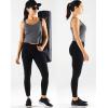 imageNELEUS Womens 3 Pack Athletic Compression Tank Top with Sport Bra Running Shirt8196 BlackGreyNavy Blue