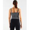 imageNELEUS Womens 3 Pack Athletic Compression Tank Top with Sport Bra Running Shirt8196 BlackGreyRed