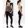 imageNELEUS Womens 3 Pack Athletic Compression Tank Top with Sport Bra Running Shirt8196 BlackGreyWhite