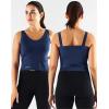 imageNELEUS Womens 3 Pack Athletic Compression Tank Top with Sport Bra Running Shirt8200 BlackGreyNavy Blue