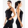 imageNELEUS Womens 3 Pack Athletic Compression Tank Top with Sport Bra Running Shirt8200 BlackRedNavy Blue