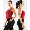 imageNELEUS Womens 3 Pack Athletic Compression Tank Top with Sport Bra Running Shirt8200 BlackRedNavy Blue
