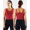 imageNELEUS Womens 3 Pack Athletic Compression Tank Top with Sport Bra Running Shirt8200 BlackRedNavy Blue
