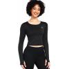 imageNELEUS Womens Running Workout Athletic Crop Shirts Pack of 3208 Black 4pcs