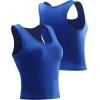imageNELEUS Womens Running Workout Athletic Crop Shirts Pack of 38080 BlackDark GreyBlue 3 Pack