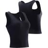 imageNELEUS Womens Running Workout Athletic Crop Shirts Pack of 38080 BlackDark GreyNavy Blue 3 Pack