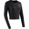 imageNELEUS Womens Running Workout Athletic Crop Shirts Pack of 3BlackBlackBlack  Long Sleeve
